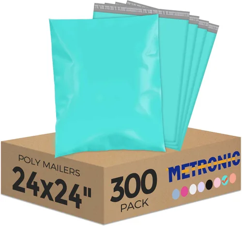 Miniatura 16 de Metronic 1000 sobres de polietileno de 14.5 x 19 pulgadas, bolsas de envío resistentes para pequeñas empresas, bolsas de polietileno impermeables
