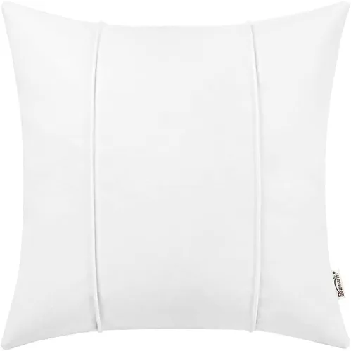 Miniatura 21 de BRAWARM Fundas de Almohada Decorativa de Cuero Café de 22 x 22 Pulgadas - Funda de Almohada de Piel Sintética con Ribetes, Almohada Decorativa