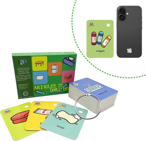 Miniatura 9 de Juego de 262 tarjetas flash para niños, palabras visuales, regalos para niños, animales terrestres, animales del océano, frutas, ABC 6 en 1