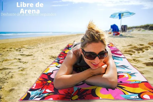 Miniatura 5 de TwoYek Toalla de playa fina de microfibra, ligera, de 71 x 32 pulgadas, extragrande, sin arena, de secado rápido, para viajes, piscina, camping