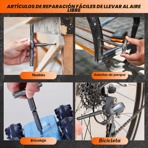 Miniatura 6 de Saker Juego de destornilladores magnéticos 42 en 1 para el día del padre, juego de destornilladores de trinquete de combinación sin múltiples Gris