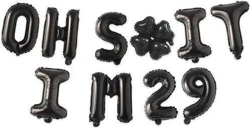 Miniatura 57 de Globos de látex de 16 pulgadas con texto en inglés "Oh I'm 14" Black Hallo Fourteen Cheers to 14 Years Old Theme Decor for Man Woman Happy 14th