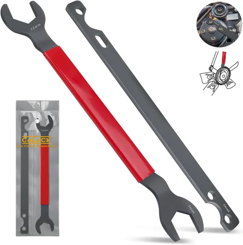 Miniatura 9 de Juego de llaves de embrague de ventilador, llave de herramientas de ventilador de embrague de 1.260 in y 1.417 in, herramienta de extracción