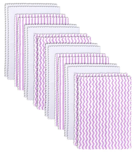 Miniatura 30 de Paquete de 8 paños para eructos súper suaves para bebé, paños para bebé, ultra absorbentes, grandes, para recién nacidos, para niños y niñas, trapos