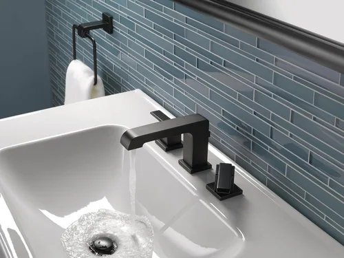 Miniatura 6 de DELTA FAUCET Ara - Grifo de baño generalizado de níquel cepillado, grifo de baño de 3 agujeros, tecnología de sello de diamante, ensamblaje