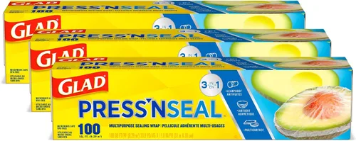 Miniatura 8 de Glad Press'N Seal - Rollo de plástico para alimentos, rollo de 70 pies cuadrados (el paquete puede variar)