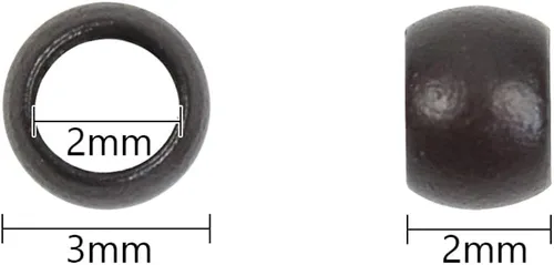 Miniatura 2 de Extensiones de cabello con microeslabones de 0.118 pulgadas, cuentas de micro anillos de cobre, nano cuentas para extensiones de cabello