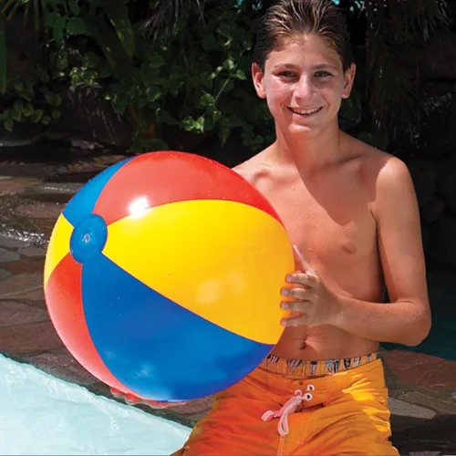Miniatura 2 de SWIMLINE Bola de playa inflable: accesorio divertido para piscina y playa para fiestas, barbacoas y diversión en el patio trasero, diseño colorido