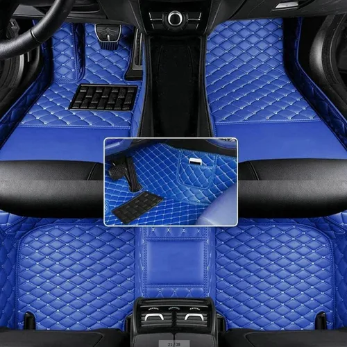 Miniatura 25 de Alfombrillas personalizadas con diamantes para el 97 % de los autos, SUV, deportivos, cobertura completa, lindos tapetes de piso de cuero