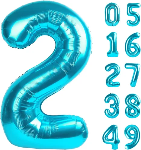 Miniatura 279 de Globo de cumpleaños número 4 dorado de 40 pulgadas, globos gigantes del número cuatro 14 24 34 40 44 2024, globos grandes de lámina de mylar para Oro