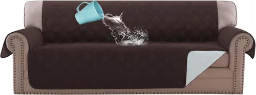 Miniatura 20 de H.VERSAILTEX Funda para Silla y Sofá 100% Impermeable, Protector de Muebles con Correas Elásticas para Mascotas, Niños, Niños, Perros, Gatos