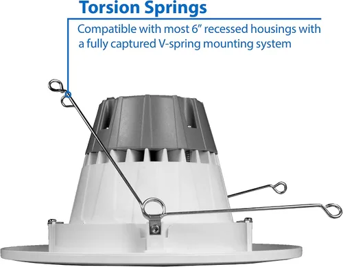 Miniatura 5 de NICOR Lighting DCG Series - Lámpara empotrable LED de 6 pulgadas, 2700 K (DCG621202KWH)