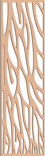 Miniatura 45 de 9 3/8"W x 24 3/8"H x 1/4"T Bristol Decorativos Paneles de Pared de Madera Calado, Cereza