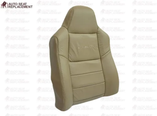 Miniatura 2 de Compatible con 2003 2004 2005 2006 2007 Ford F250 F350 Lariat Crew Cab Funda de asiento de cuero para conductor con respaldo reclinable, reemplazo
