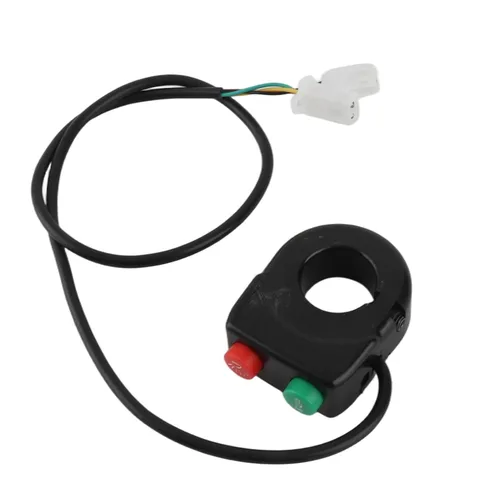 Miniatura 5 de Interruptor de manillar de motocicleta 2 en 1, 12 V, interruptor de botón de bocina, control de agarre para motocicleta, scooter y bicicleta