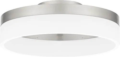Miniatura 10 de Quoizel Cohen - Lámpara de techo redonda semiempotrada, bronce aceitado, luz LED moderna colgante integrada para pasillo, cocina, dormitorio o baño