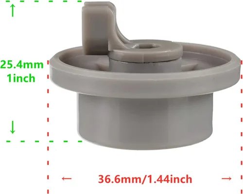 Miniatura 4 de BOJACK 165314 Ruedas para lavavajillas, estante inferior resistente, sustituye a 420198 PS3439123 63016302400 (paquete de 4)