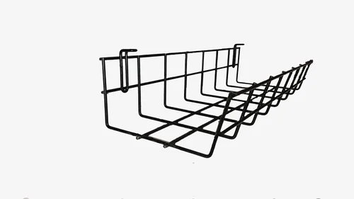 Miniatura 2 de Organizador de cables para debajo del escritorio, bandeja de alambre de 14 pulgadas, cesta de gestión de cables de mesa, canaleta de cables