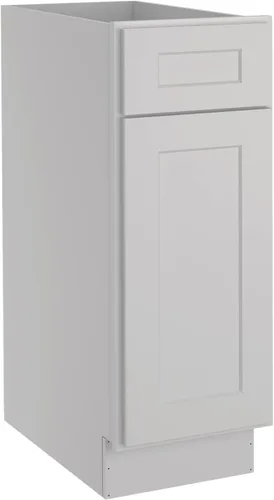 Miniatura 11 de LOVMOR Armarios de base de cocina, armario de almacenamiento aparador, gabinete de entrada con 1 cajón y estante ajustable, 24 pulgadas de ancho x