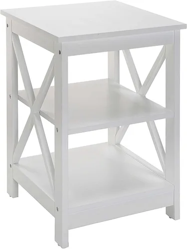Miniatura 18 de Convenience Concepts Oxford Mesa Final de 15.75" - Mesa moderna de sala de estar con estantes de almacenamiento, mesa auxiliar de noche transicional