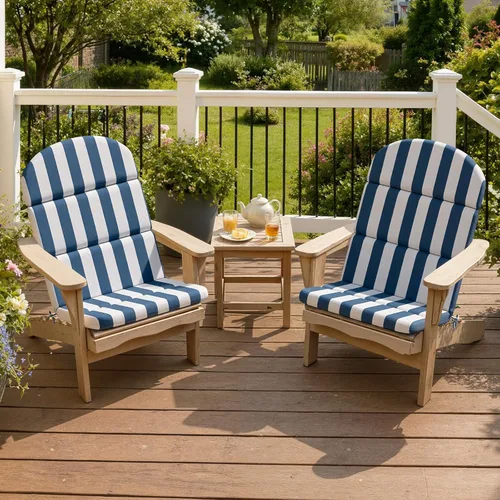 Miniatura 14 de Crestlive - Cojín Adirondack para silla, 50 x 19.6 pulgadas, impermeable, resistente a la decoloración, cojín para silla mecedora de respaldo alto