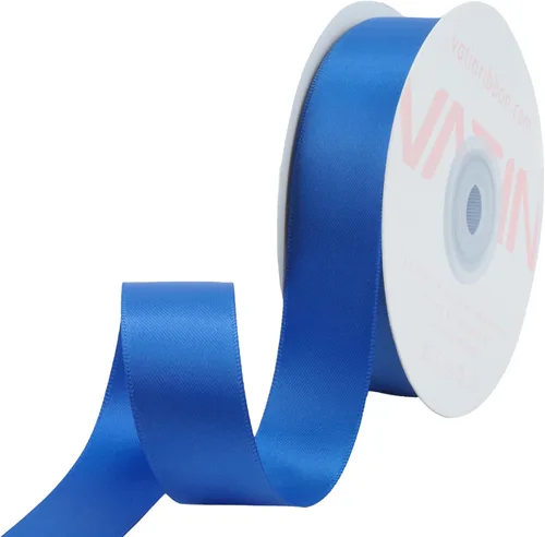 Miniatura 50 de VATIN Cinta de satín de poliéster de doble cara de 1.5 pulgadas Azul Royal Light