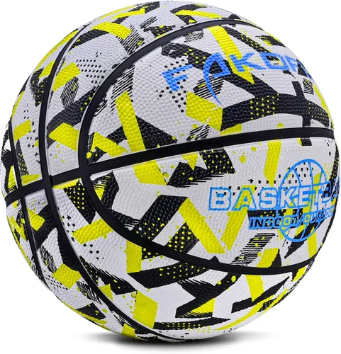 Miniatura 14 de Baloncesto para niños y niñas de 3/5 (22 pulgadas/27.5 pulgadas), baloncesto de goma de alta calidad para interiores y exteriores, para niños y azul