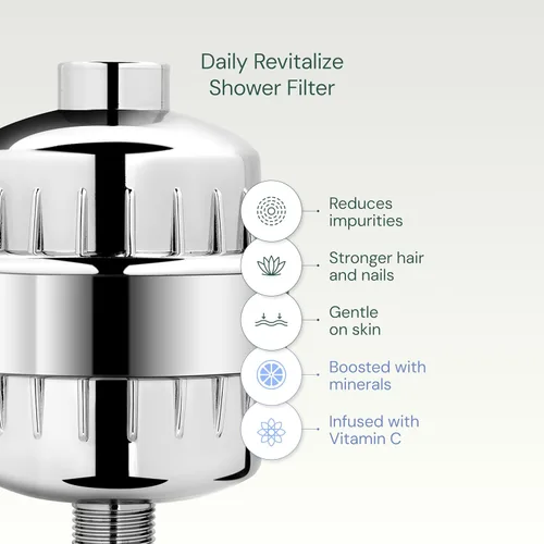 Miniatura 4 de AquaBliss - Cromo (SF100)- Filtro revitalizador de alto rendimiento para la ducha - Reduce la piel seca con picazón, la caspa, el eccema y mejora