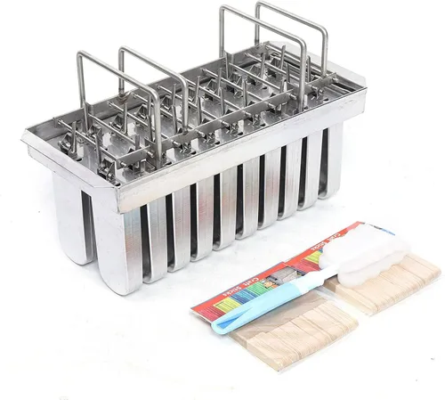 Moldes de paletas de hielo de acero inoxidable, 20/30 unidades, 20 unidades x 3.81 oz de capacidad, cada modelo de paletas de hielo de gran