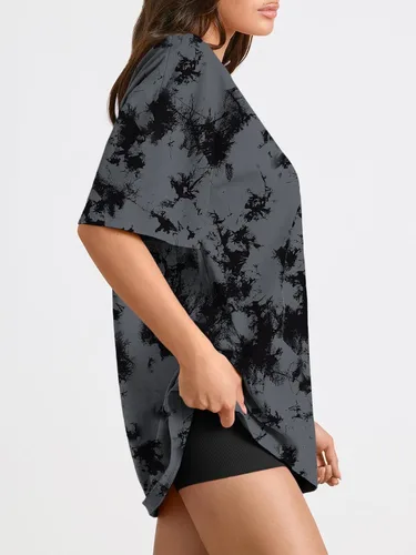 Miniatura 34 de Trendy Queen - Camisetas de entrenamiento de moda para mujer, camisetas atléticas de manga corta para verano y primavera, disponibles en tallas