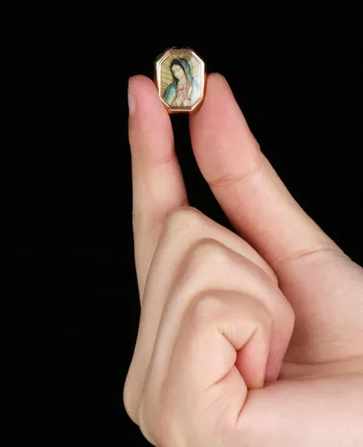 Miniatura 5 de 30 Piezas Cuentas Espaciadoras de Nuestra Señora de Guadalupe San Judas para Bricolaje Rosario Capilla Collar Pulsera Fabricación de Joyas Parte