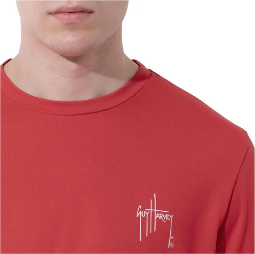 Miniatura 4 de Guy Harvey Camisa de protección solar de rendimiento de manga larga para hombre UPF 50+