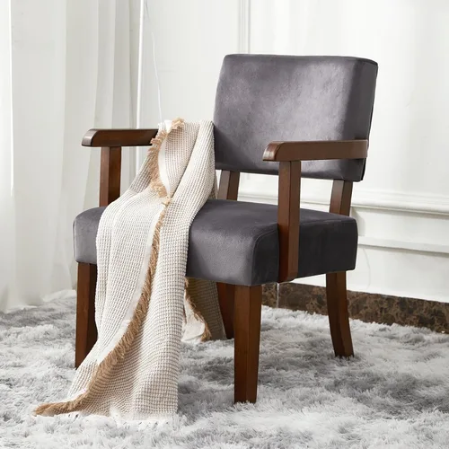 Miniatura 8 de FAGAGA Juego de 2 Sillas de Acento con Mesa, Sillas de Sala de Estar con Asiento y Reposabrazos VelvetSoft para Sala de Estar Dormitorio Sala