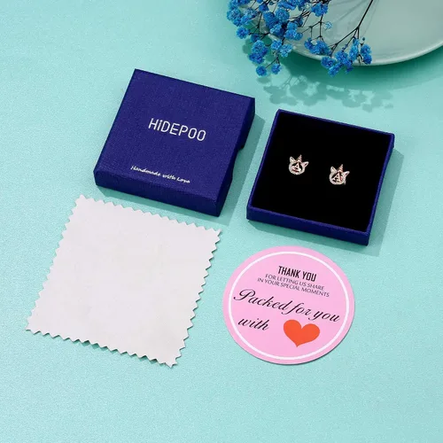 Miniatura 7 de Regalos para el día de San Valentín para niños y niñas, aretes de plata de ley S925, chapados en orooro rosa, aretes de unicornio con circonita