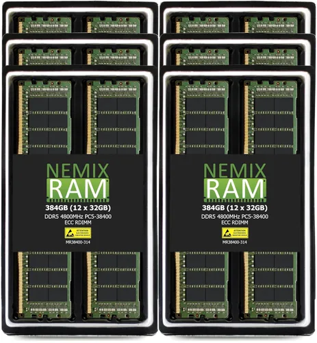 Miniatura 15 de NEMIX RAM Kit de memoria de servidor registrado DDR5 4800MHZ PC5-38400 1Rx4 1.1V CL40 288-PIN ECC RDIMM compatible con ASUS 2U4N Servidor