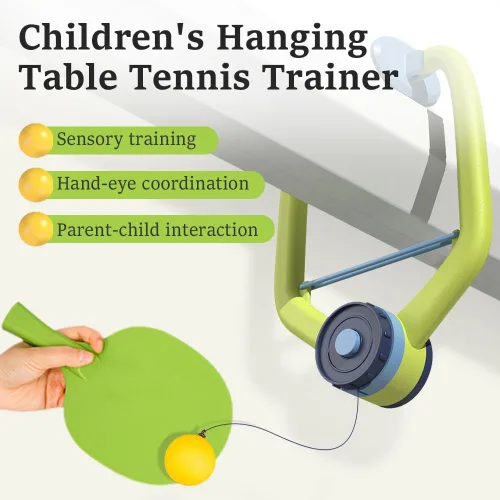 Miniatura 2 de Juego de Ping Pong para Puerta Sobre la Puerta, Juego de Entrenamiento de Tenis de Mesa Ajustable y Colgante Portátil, Juego de Puerta de Ping Pong