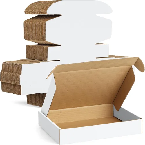 Miniatura 9 de Famagic Paquete de 50 cajas de envío pequeñas de 4 x 4 x 2 pulgadas, cajas de correo de cartón corrugado marrón para pequeñas empresas, cajas