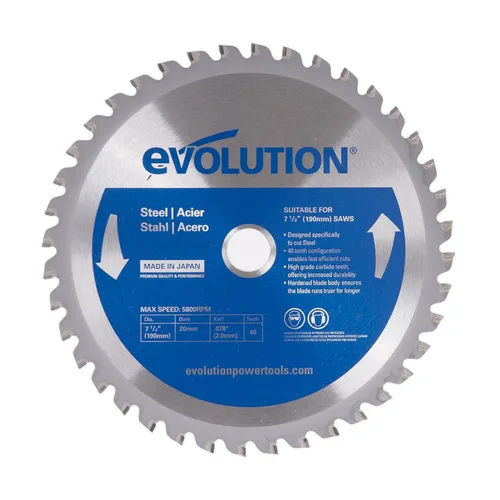 Miniatura 2 de Evolution 14BLADESS Cuchilla de acero inoxidable de 90 dientes de 14" Cuchilla de sierra TCT para Evolution S14CPS, S15CPS, S355MCS, S355CPSL