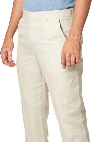 Miniatura 2 de Perry Ellis Men's Essentials Linen Dress Pant, Modern Fit, Solid Twill, Lightweight (Waist Size 29-42)