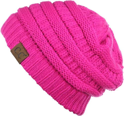 Miniatura 33 de C.C Trendy Warm Chunky Soft Stretch Cable Knit Beanie