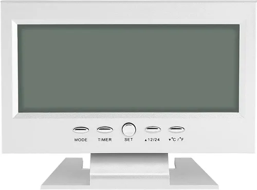 Miniatura 2 de Reloj digital, relojes para dormitorios, reloj digital de temperatura, cargador USB con sensor de sonido digital LCD, reloj despertador