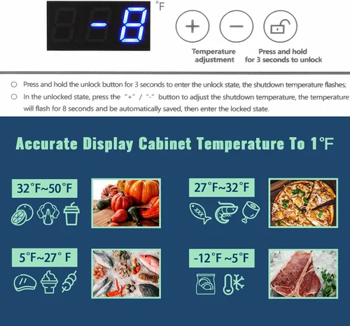 Miniatura 3 de DEMULLER Congelador de pecho con 2 cestas extraíbles de 3.5 pies cúbicos de congeladores compactos con termostato electrónico (50 ℉ a -12 ℉), tapa