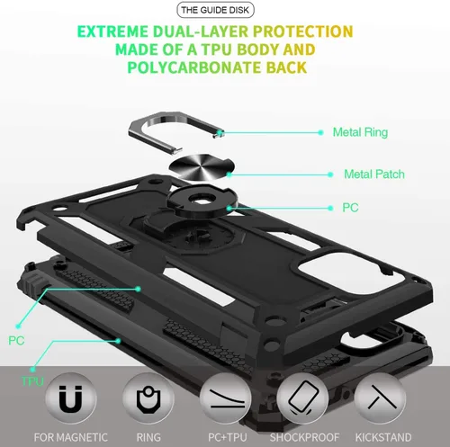 Miniatura 4 de TJS Funda para teléfono compatible con Samsung Galaxy A71 5G/A91/M80s (no compatible con Galaxy A71 4G/Verizon Galaxy A71 5G UW), con protector