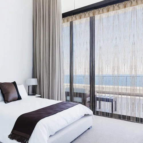 Miniatura 4 de Cortina de Cuerdas para Puerta, Panel de Pared con Flecos para Ventana Persiana Divisor de Habitación, Pantalla Decorativa con Borlas para Hogar