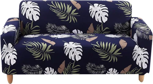 Miniatura 2 de Dephora - Funda súper elástica para sofá, antideslizante, de elastano, suave, estampado, protector de muebles lavable con 2 fundas de almohada