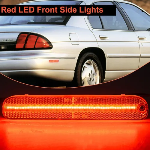 Miniatura 5 de Luces LED de marcador lateral para Chevy Lumina y Monte Carlo 1995-2001 con lente transparente, marcadores de guardabarros izquierdo y derecho