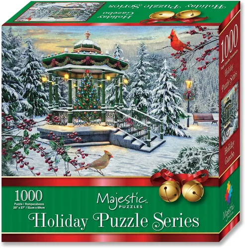 Miniatura 2 de Majestic by Springbok Holiday Gazebo - Rompecabezas de 1000 piezas, caja compacta