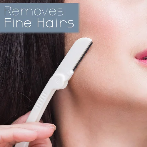 Miniatura 6 de Herramienta de dermaplaning (6 unidades) y paquete de aceite Dermaplane: afeitadora facial fácil de usar con aceite de afeitado suave para una