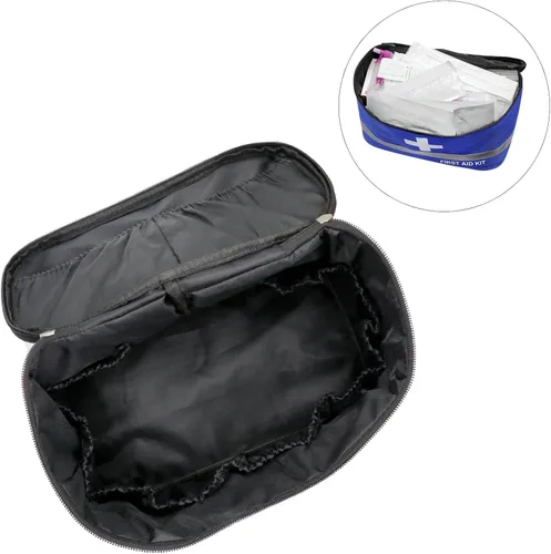 Miniatura 6 de Faylapa Bolsa vacía de primeros auxilios, 10.2 x 5.5 x 5.5 pulgadas, bolsa portátil de almacenamiento médico de primeros auxilios para exteriores