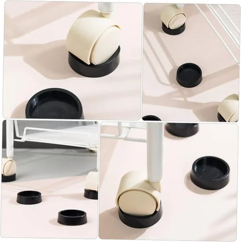 Miniatura 6 de DOITOOL 2 sets protectores de patas de silla accesorios muebles ruedas tazas para suelos duros ruedas de goma 2 unids*2